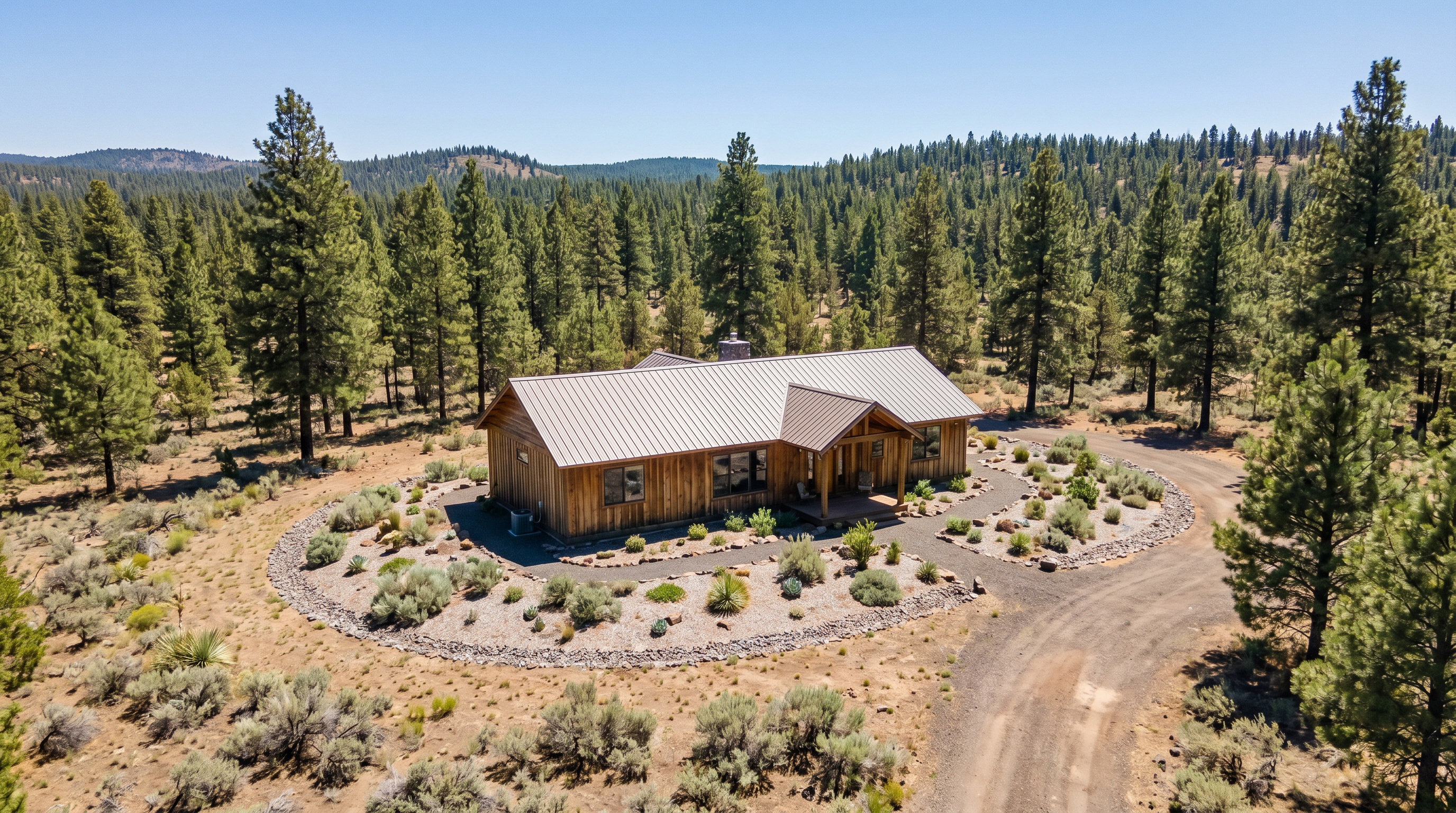 Firewise landscaping and defensible space clearing in Central Oregon